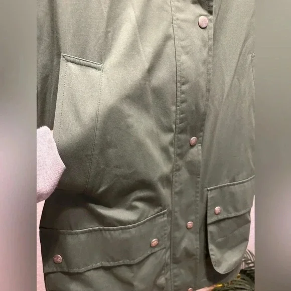 Burberry London Green NovaCheck Women’s Coat size L - Picture 11 of 17